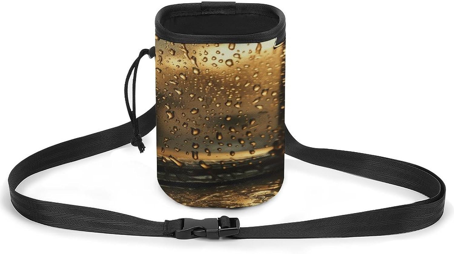 Rain Hits The Window Dog Fanny Pack Dog Walking Bag Handbag