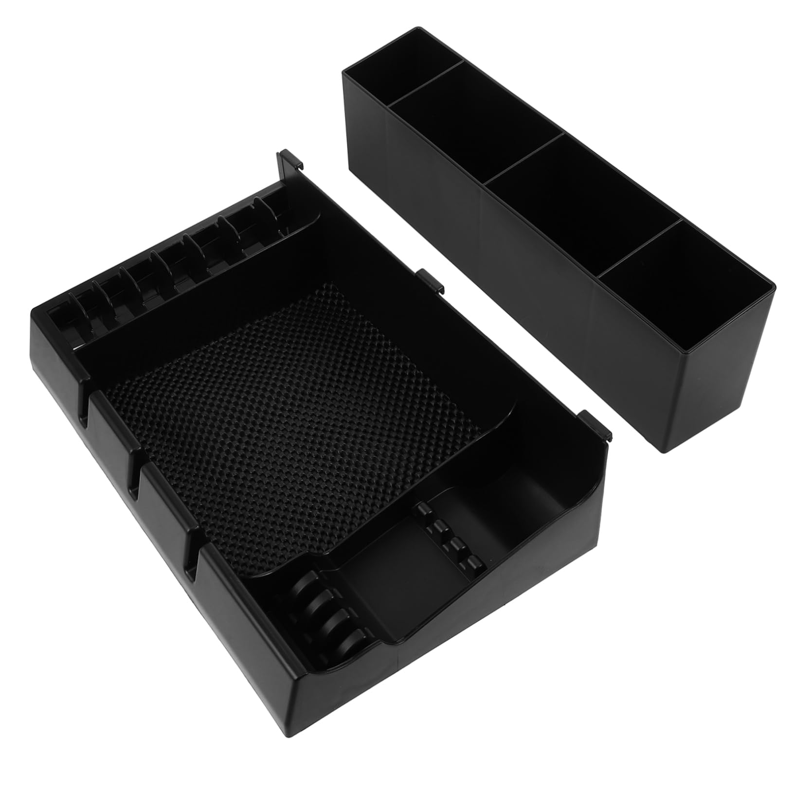 Didiseaon Estuche Organizador para Cortapelos de Abs Negro Resistente, Soporte Portátil para Herramientas de Peluquería Adecuado para Salón y Peinados DIY