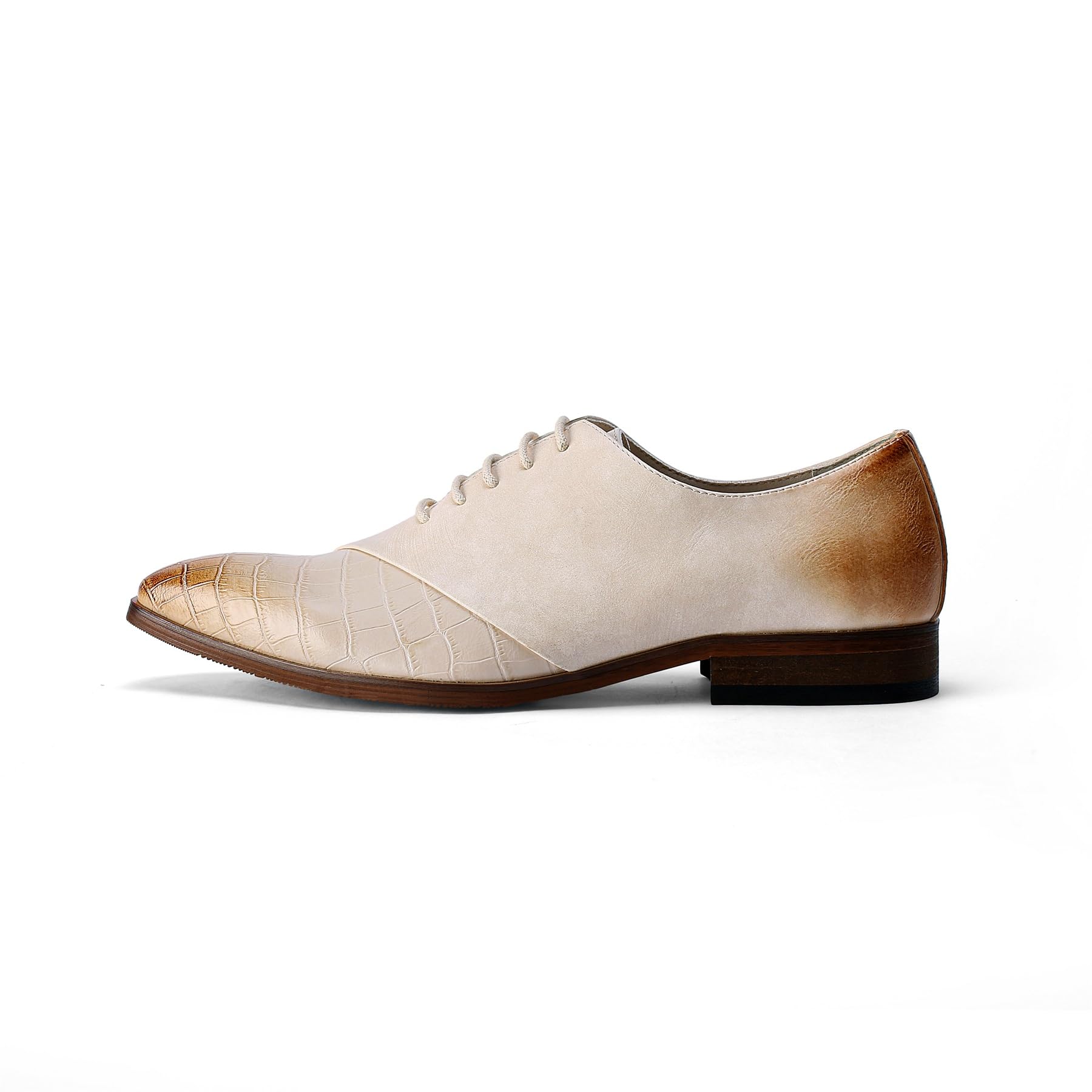 Allthemen Chaussure Homme Ville Pointues Business Derby à Lacets Costume Oxford Respirant Mariage