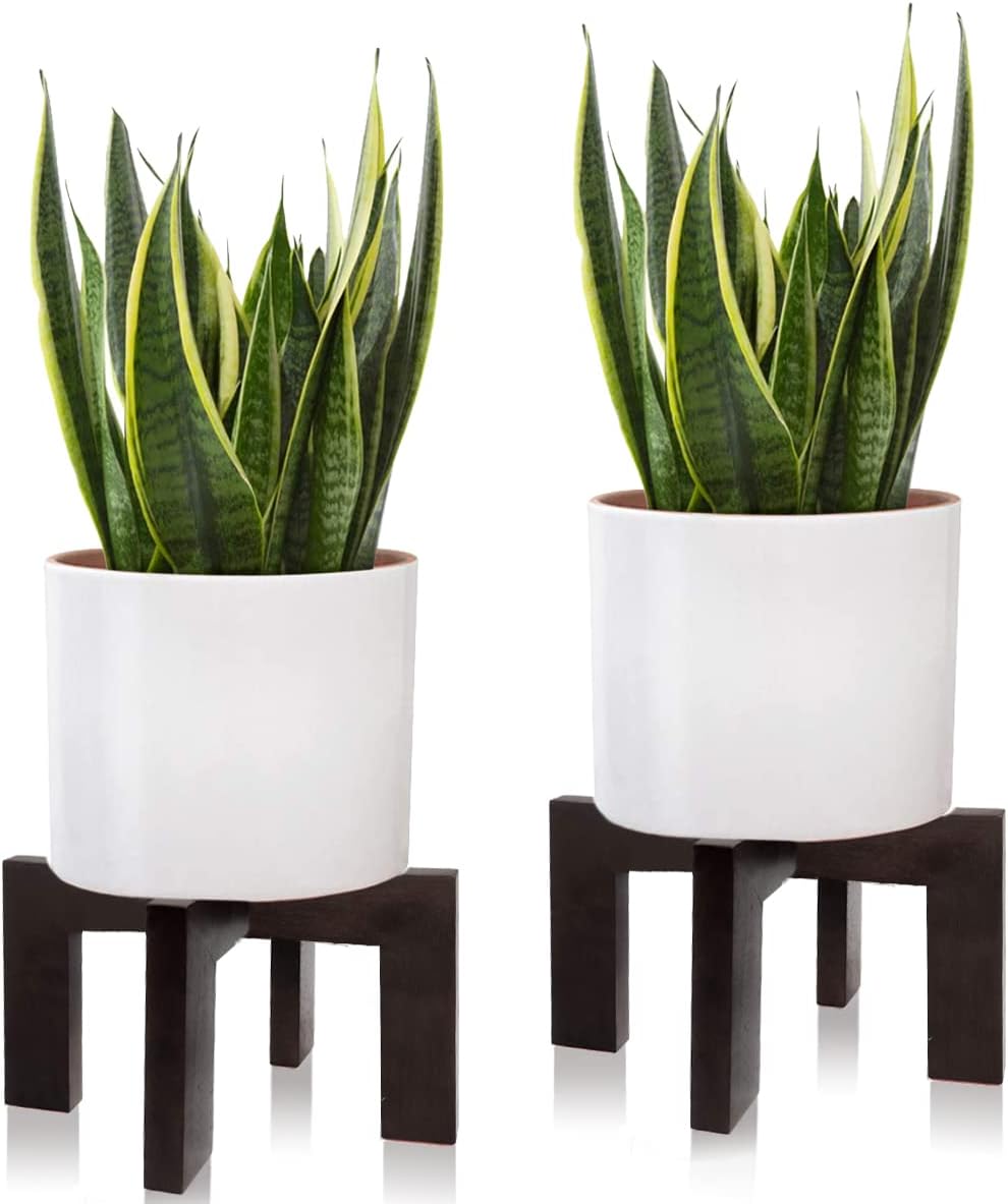 2 Pack Plant Stand Indoor Outdoor, Mid Century Plant Stand
