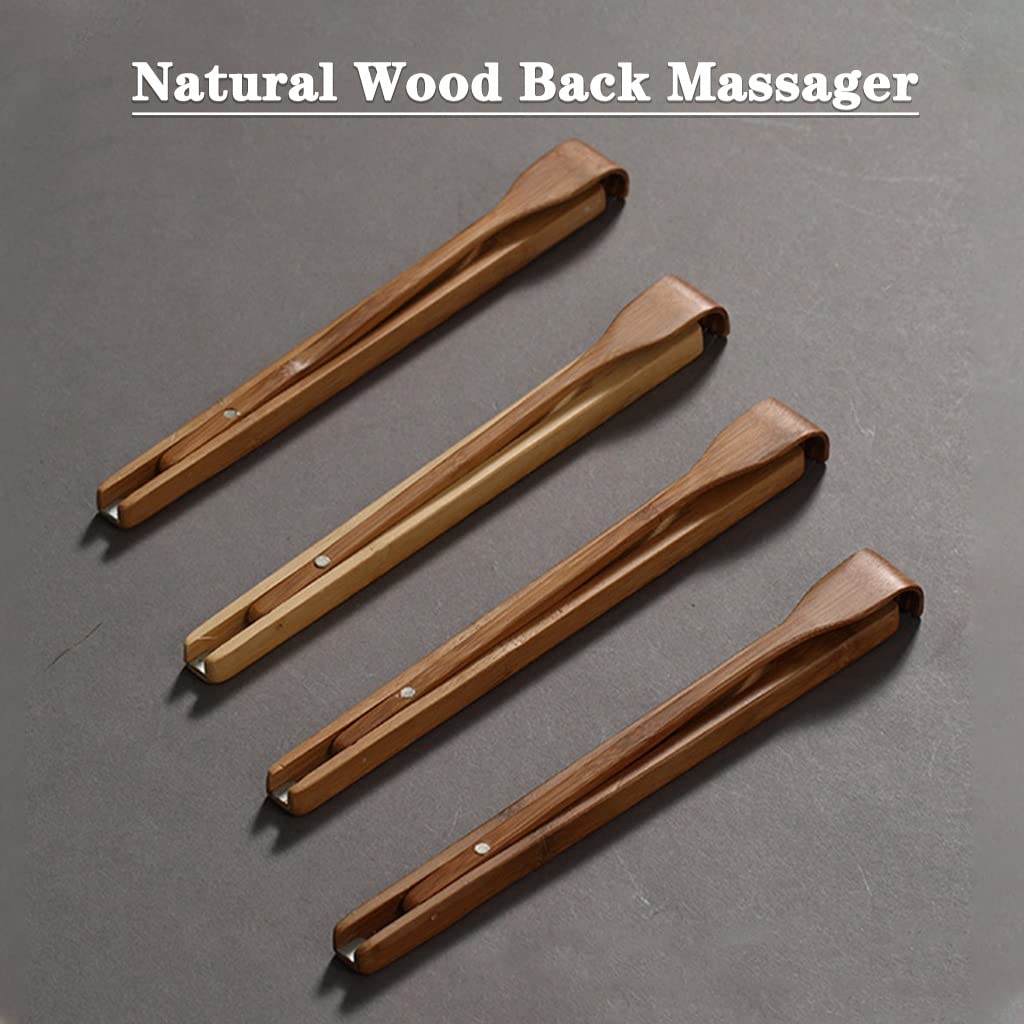 Klappbarer Rückenkratzer Aus Massivholz, Tragbarer Und Praktischer Rückenmassager Gegen Juckreiz Für Senioren, Kompakt Und Langlebig(43.5cm*2)