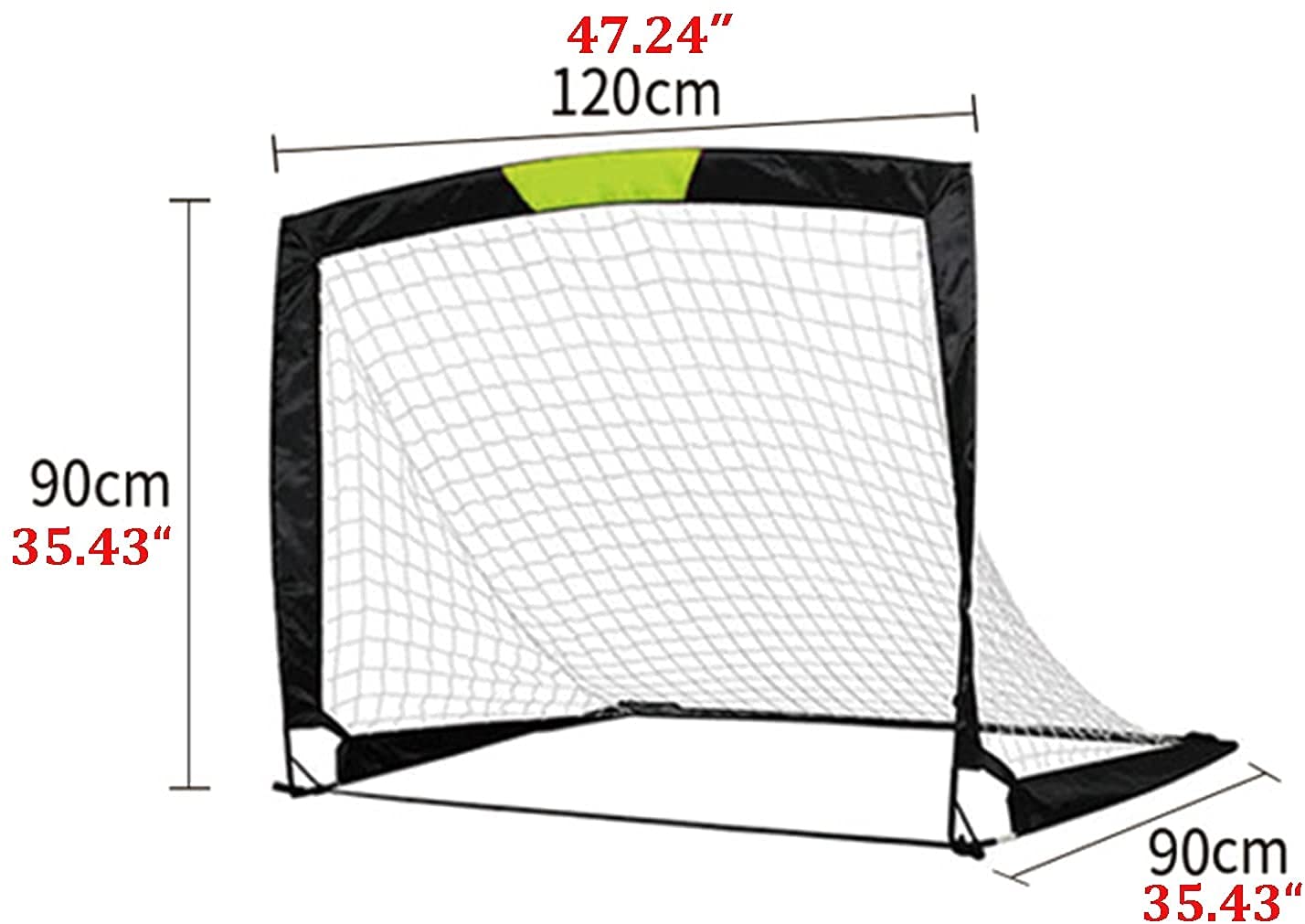 Porta da Calcio per Bambini Calcio Pop-up per Bambini Rete da calcio pieghevole pop-up Porta da calcio Porta da calcio portatile per bambini Gioco di allenamento per il calcio nel cortile del giardino