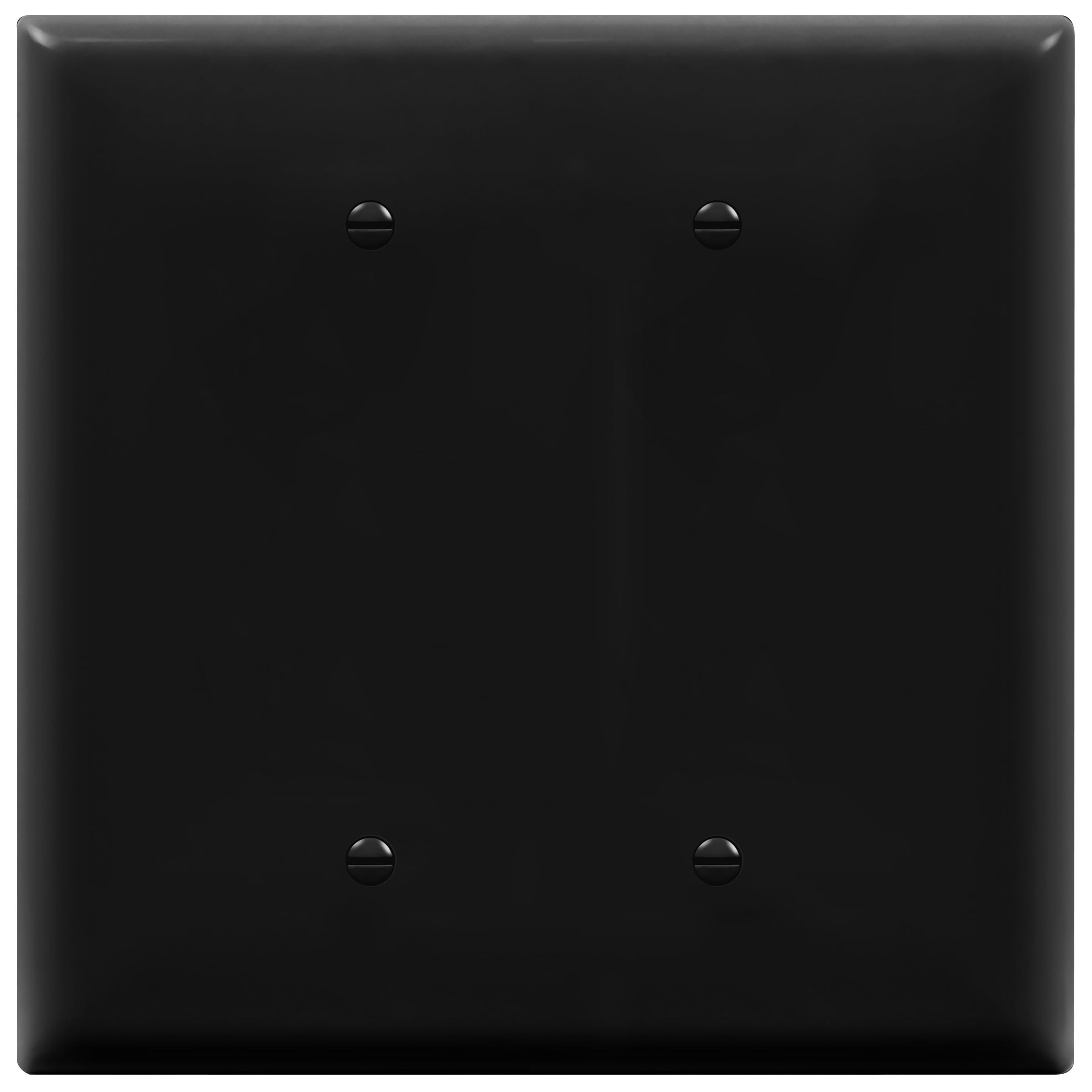 ENERLITES Double Blank Outlet Cover, Two Gang Blank Wall Plate, Oversized 2-Gang 5.5" x 5.5", Unbreakable Polycarbonate Thermoplastic, UL Listed,