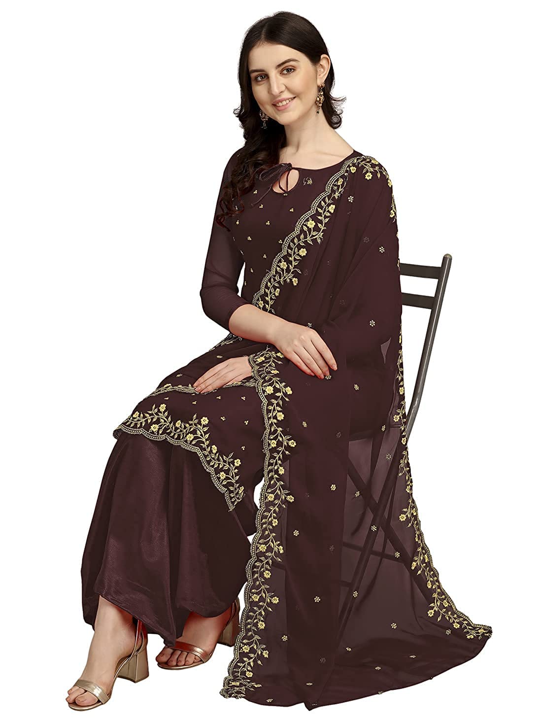 Nimbark Indische pakistanische Partykleidung Salwar Kameez Anzug Set für Frauen bereit zu tragen Punjabi Kleid Patiala Party Wear Kleid