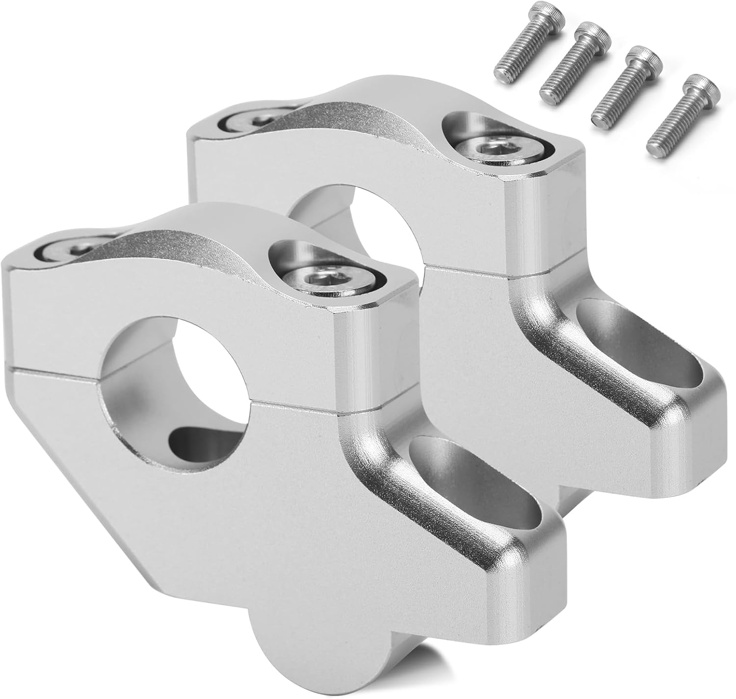 1 1/8" Handlebar Bar Risers Motorcycle Bar Clamps 28mm Bar For Motorbike Pit Dirt Bikes Black Riser Height 30mm (1.18 "), 20mm (0.79") Backward or Forward,CNC Billet Aluminum