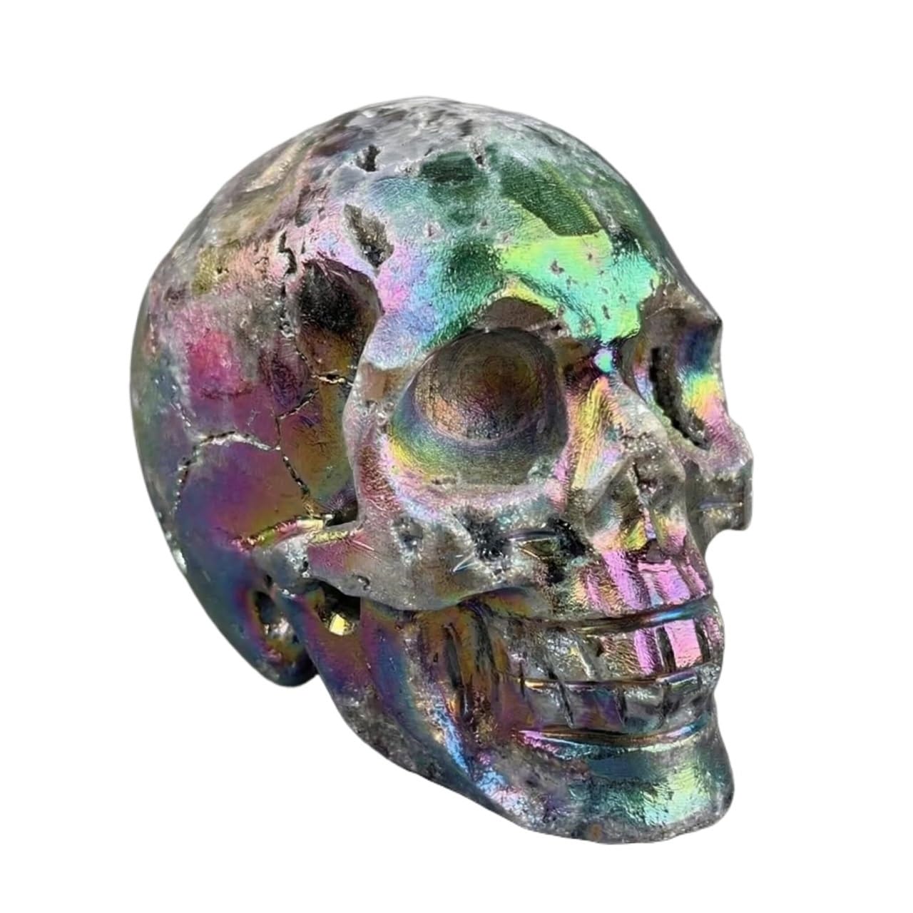 Crâne de sphalérite d'aura naturelle de 10cm pour collectionneurs de minéraux