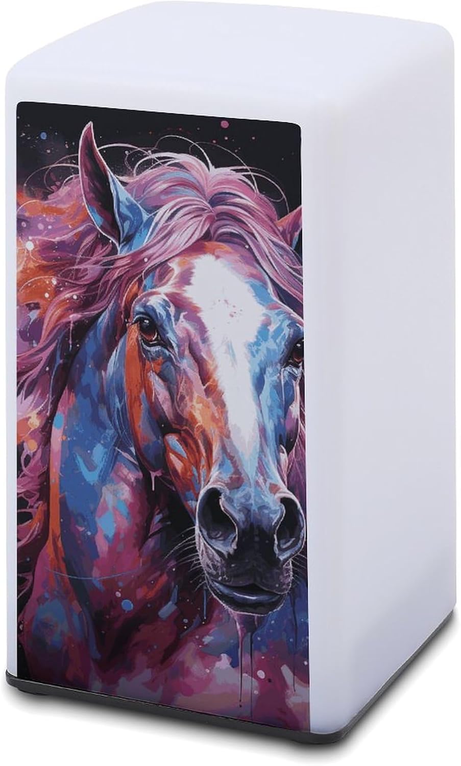 Desk Lamp Table Lamp with 2 Lighting Modes Battery Operated Dreamy Horse Reading Lamp for Bedroom Nightstand