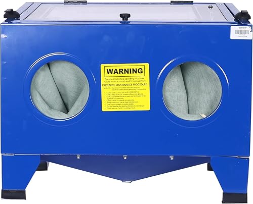 Miniatura 2 de Gabinete abrasivo con parte superior de banco de 25 galones 80 psi elimina el óxido la suciedad y la pintura ideal para reparadores de automóviles o