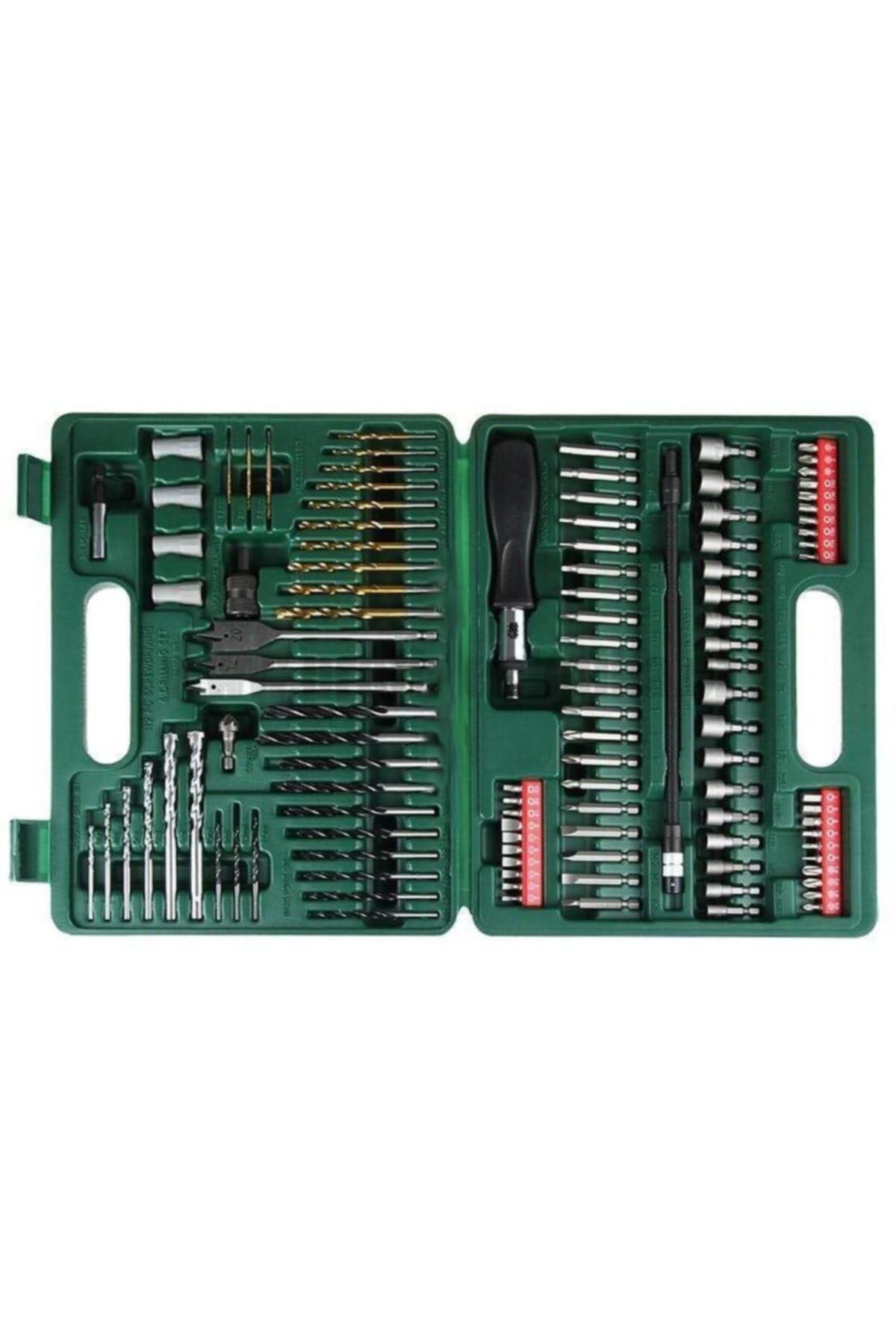 Hitachi - 705315M - Set 112 brocas de metal, madera, mapostería, plas, llaves de vaso y puntas de atornillar