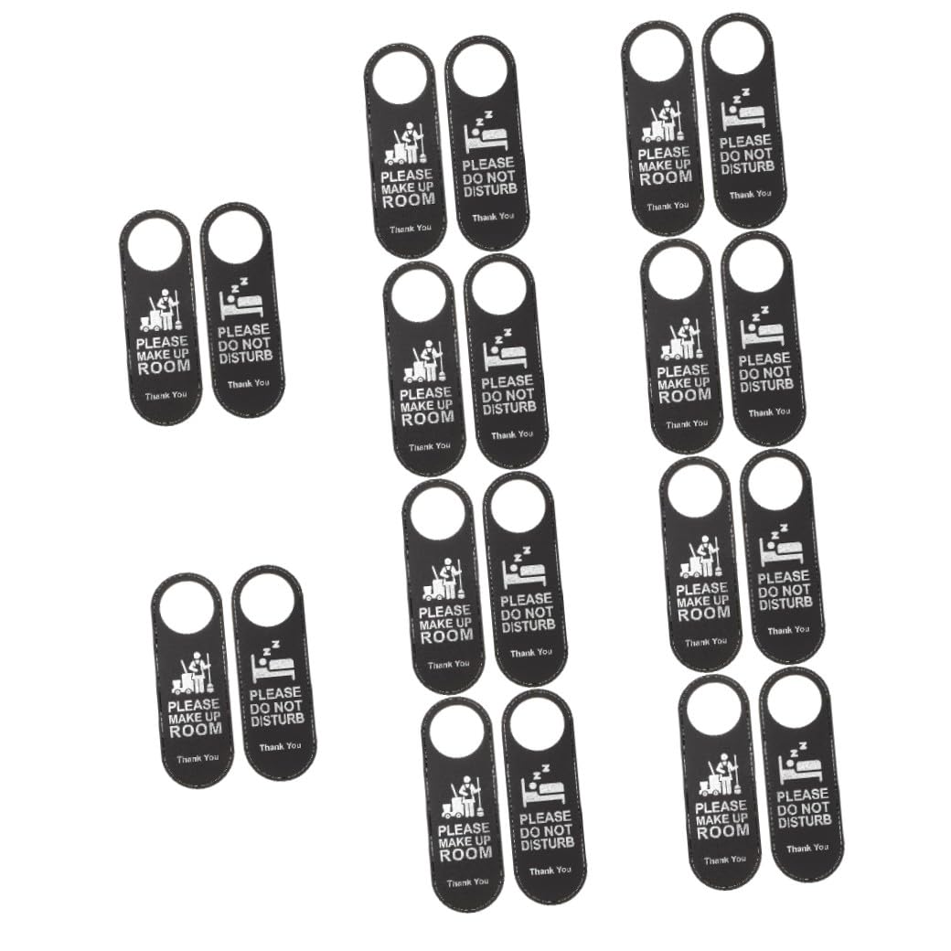 ULTECHNOVO 20piezas Letrero Colgante Doble Cara No Molestar Por Favor Hacer Limpieza Para Puertas De Hotel Diseño Elegante y Fácil De Leer Para Cafés Bares y Habitaciones