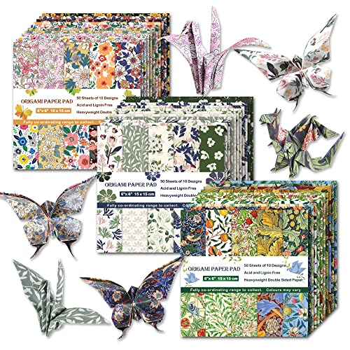 Origami Paper 6X6 150 Sheets 30 Designs Double Sided Scrapbook Paper Oragami Pattern Paper Scrapbooking Cardstock Craft Scrap Decorative Paper For Origami Book Scrap Booking Card Making.flowers #TOP3