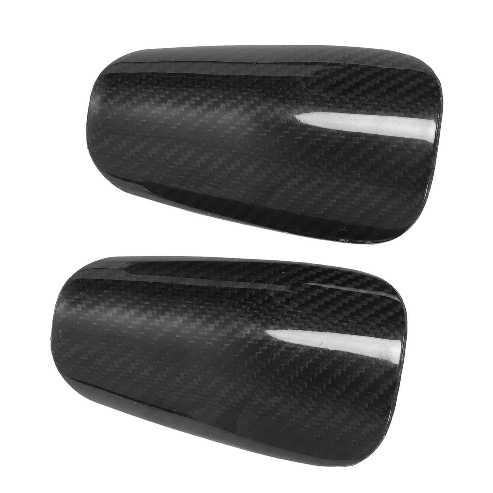 Tibia Football Pad, Shin Guard Super Léger Composite Material Fiber for Sports (Black)