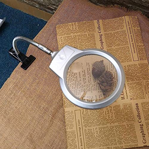 Loupe LED de bureau 2,5X 5X évite la fatigue visuelle - 4