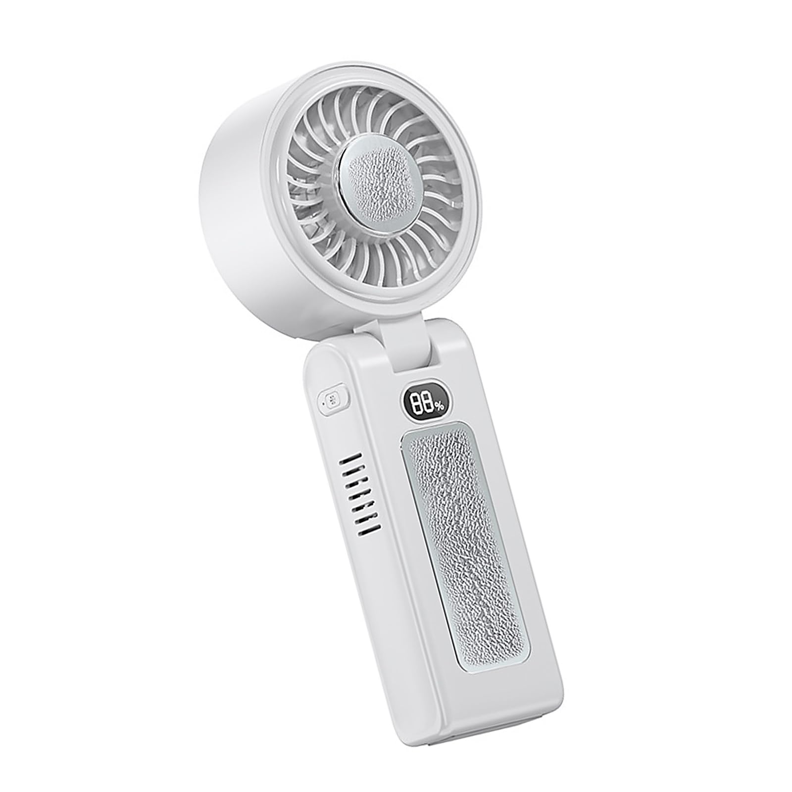 Tfaoys White Friendly Fan 3600Mah Build Rechargeable Individual Fan Camping Cooling Device Suitable For Mobile Use Quiet Individual