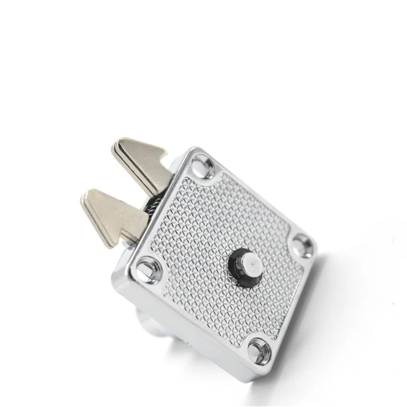 Cerradura de doble gancho for cajón de gabinete, for el hogar, cajón, caja de almacenamiento escolar, taquilla de gimnasio, barco, coche, camión, Rarelock JA43, 1 unidad(Different key)