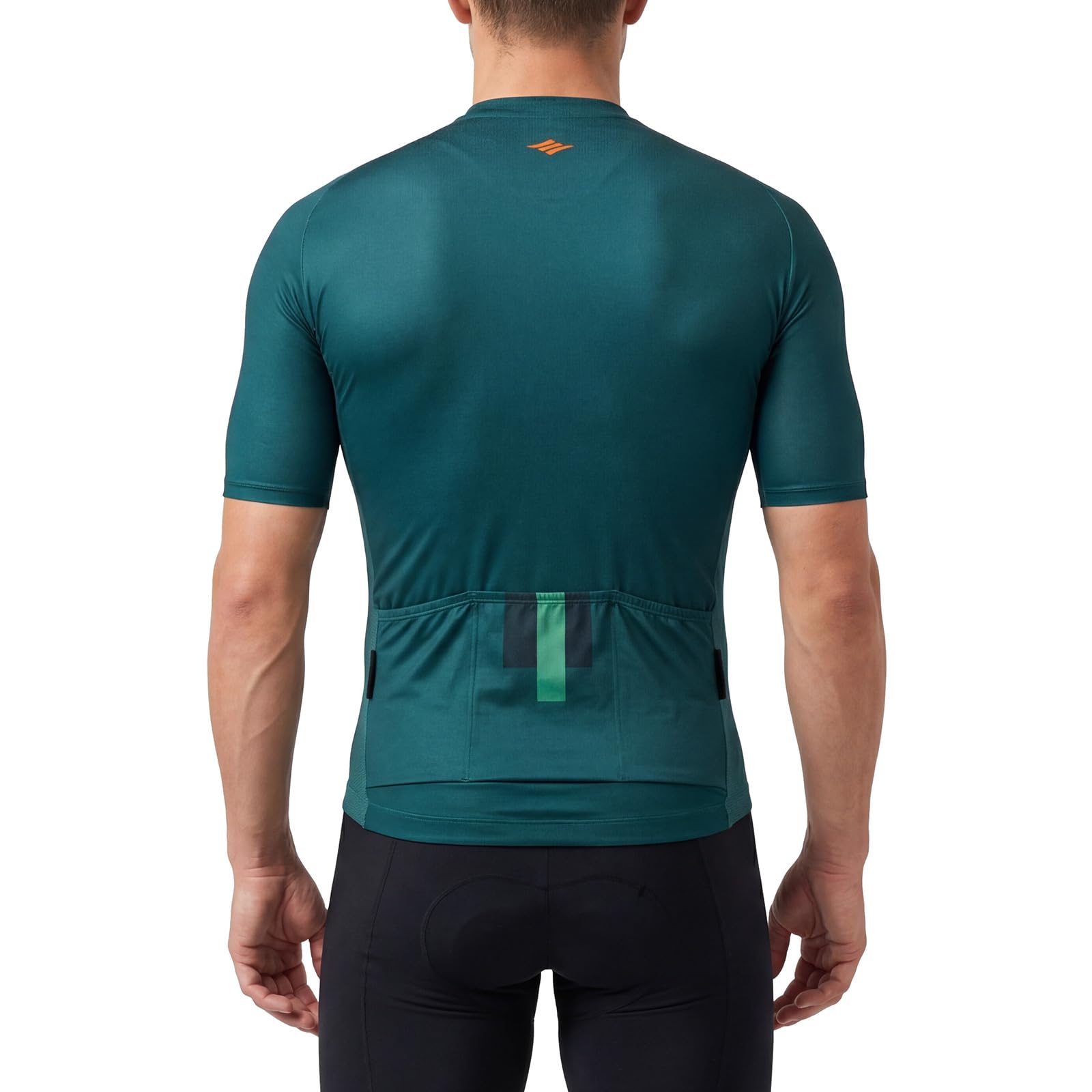 Santic Maillot de ciclismo para hombre, de manga corta, transpirable, con bolsillos traseros, para ciclismo de carretera, MTB, verano
