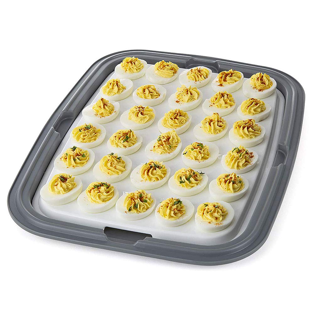 PrepWorks Collapsible Cake Carrier - Gray -4