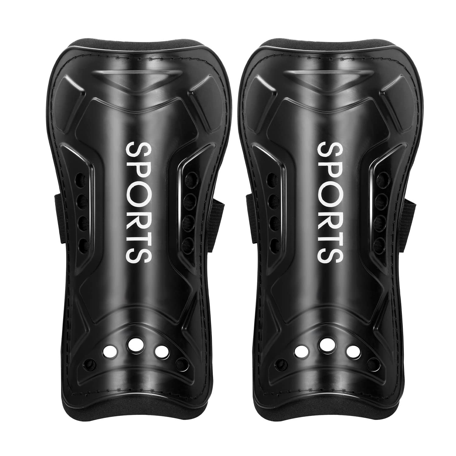 Football Shin Pads, Kids Youth Shin Guards Beginner Elite Athlete Perforated Breathable Kids Shin Pad for Boys And Girls Football Games Leg Calf Protective Gear (6-15 years)
