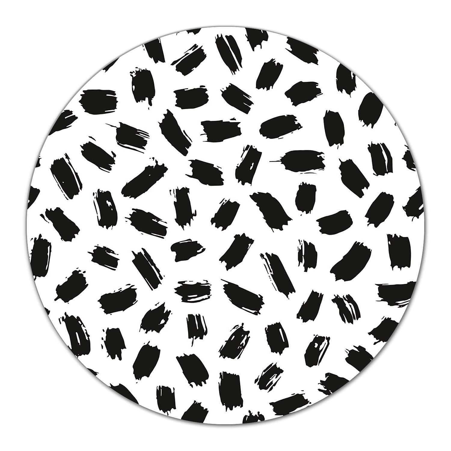 Coloray Glas Schneidebrett 40cm Herdabdeckplatte Servieren von Speisen Spritzschutz Glasabdeckplatte Gehärtetes Glas Induktionsherdabdeckung - Blackabstract.