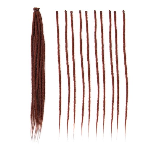 Miniatura 7 de BOHOBABE Extensiones de rastas sintéticas finas de 20 pulgadas, 0.2 in, 20 hebras, extensiones de rastas reggae suaves preenrolladas, de 20