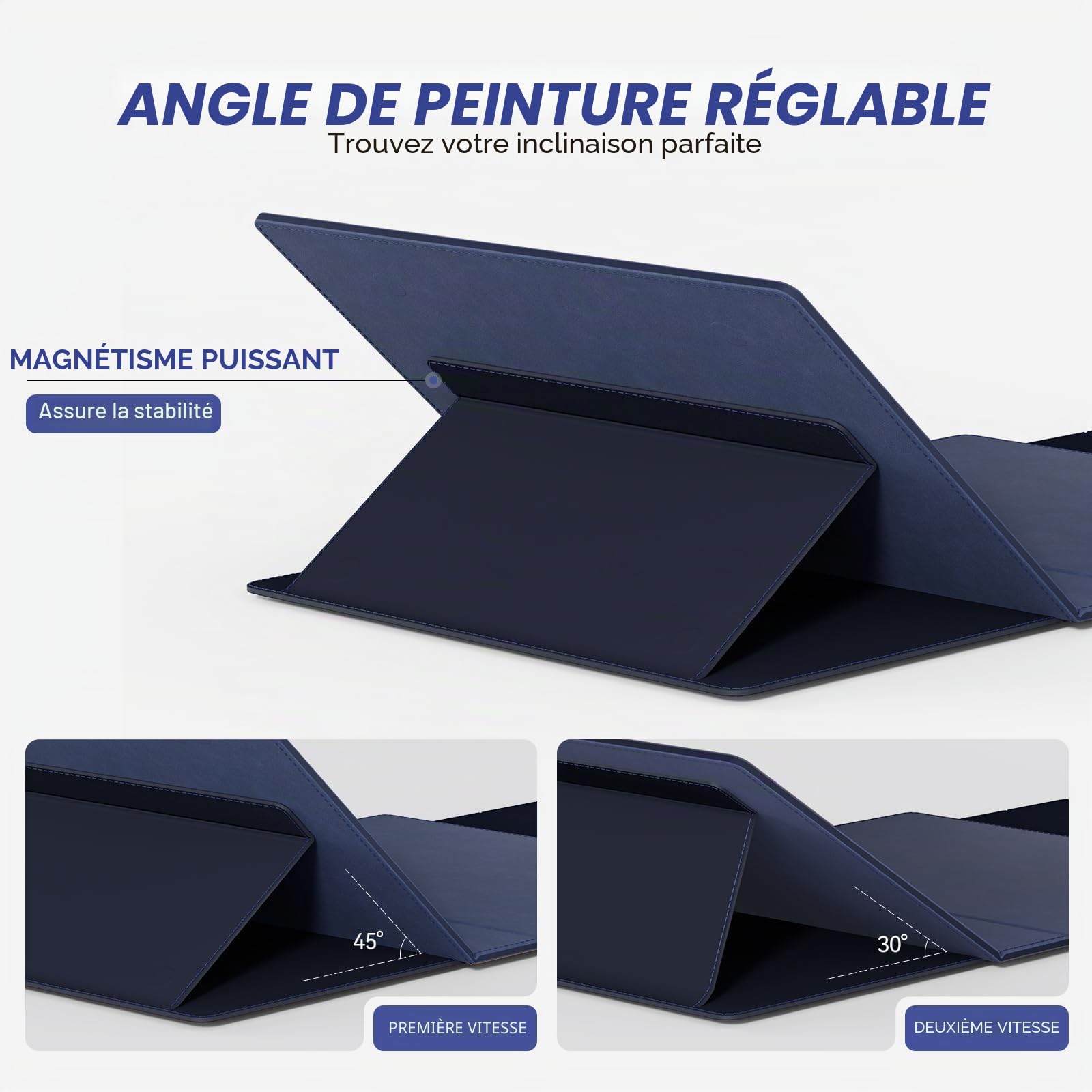 LIGHTWISH Set de Peinture Aquarelle 24 Couleurs Vives avec Palette en Bois de Noyer - Étui Portable en Cuir Végan avec Support Réglable, Palette Voyage pour Artistes