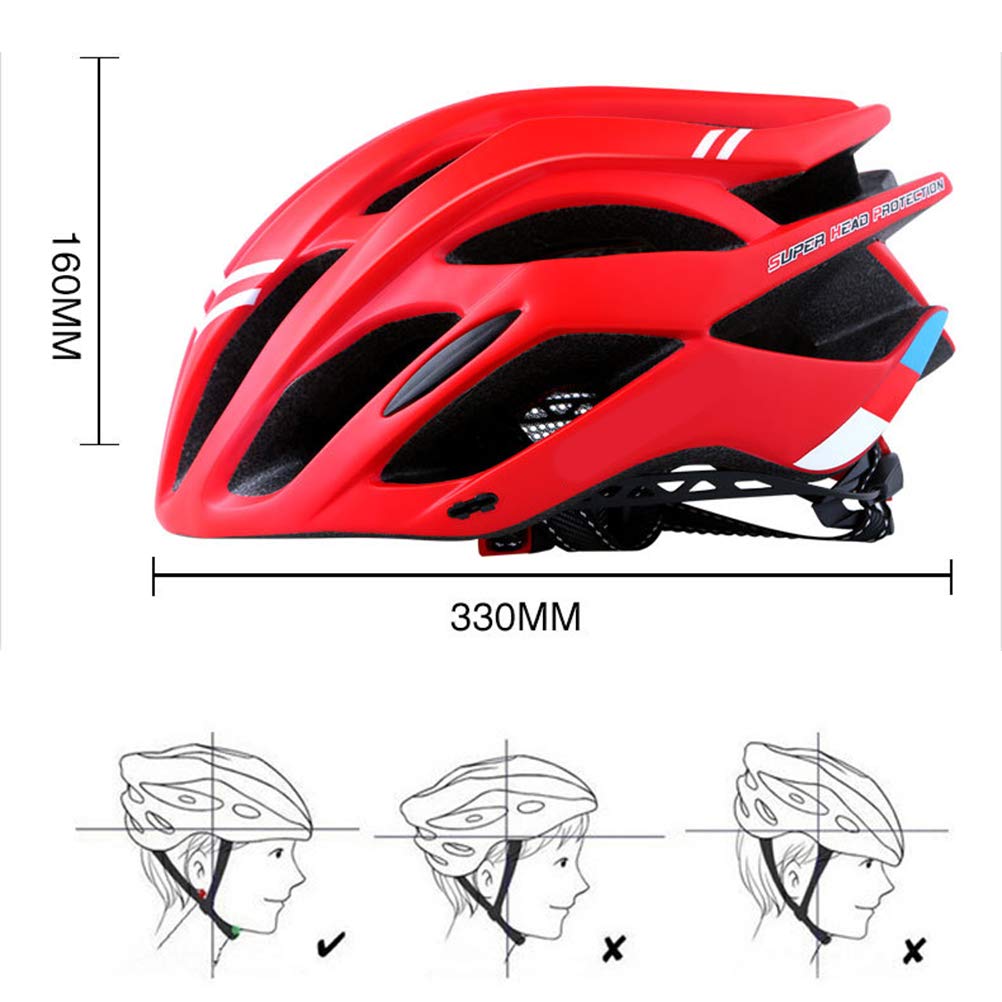 Casco da ciclismo di sicurezza, leggero, EPS PC, copertura per strada e