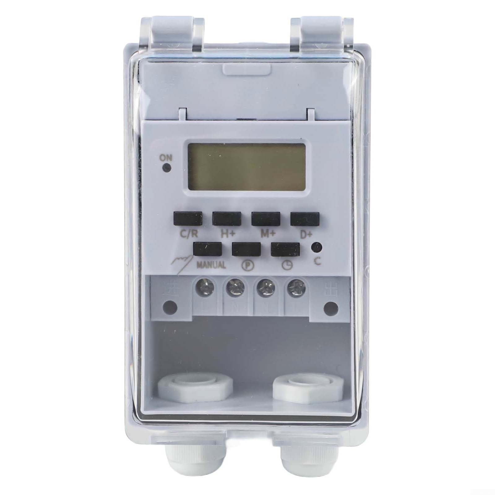 Waterproof Programmable Timer Switch For Outdoor Indoor, Heavy Duty KG316T-F Digital Program Timer Controller 16 ON/Off Cycle 220V/50Hz 10A, For Christmas/Light/Fountain Aerator