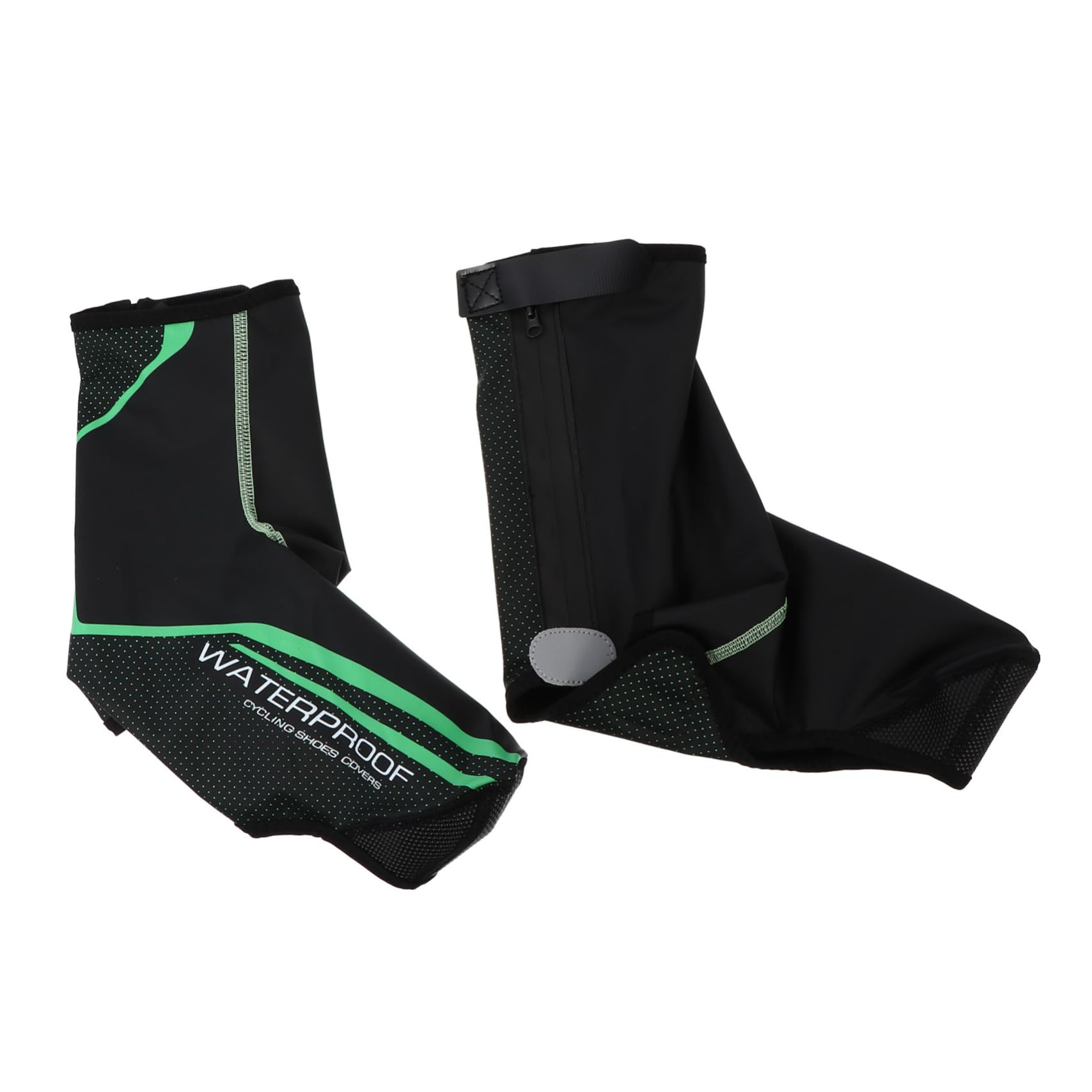 Cubrezapatos Ciclismo Impermeables Unisex con Protección contra Viento Forro Térmico Grueso para Invierno Ajustables Reflectantes para Seguridad Nocturna