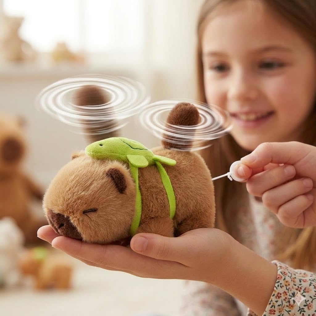 SCOOBA Wrist Holding Wagging Tail Capybara Soft Toys for Kids Babies (Holding Capybara with Tail Wagging) — Amazon image 2