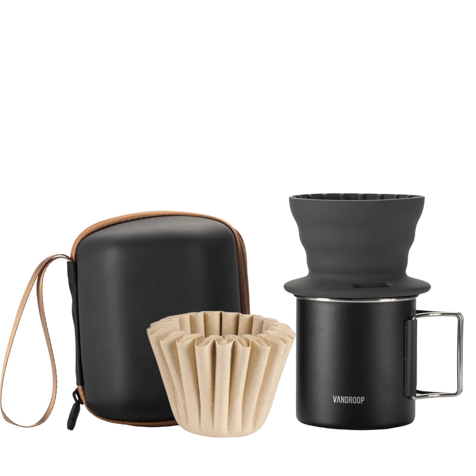 Amazon | Vandroop ポータブルコーヒーメーカーセット シリコン製