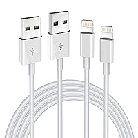 Vista 8 de Cable cargador Lightning para iPhone, paquete de 2 cables USB certificados Apple MFi, cable de carga rápida para iPhone, transferencia de datos