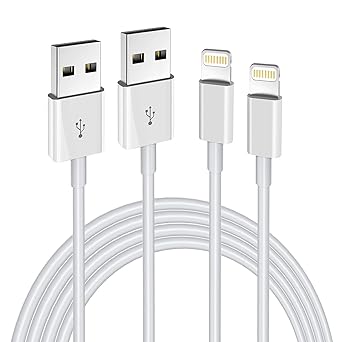 Hi-Mobiler [MFi Certified] iPhone Charger 2pack 10FT Long Lightning Cable Fast Charging High Speed Data Sync USB Cable Compatible iPhone 13/12/11 Pro Max/XS MAX/XR/XS/X/8/7/Plus/6S iPad AirPods,White