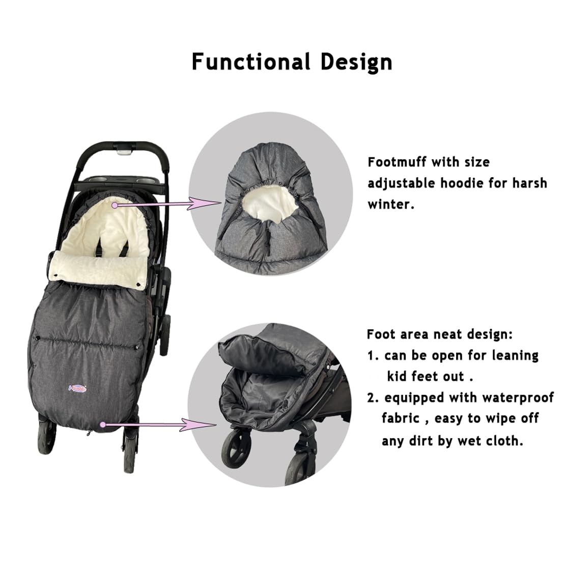 funlife - Saco de Invierno antigolpes, Impermeable, de Alto Rendimiento, Compatible con Todos los Equipos de Viaje, Parte Delantera Ajustable en Altura y extraíble