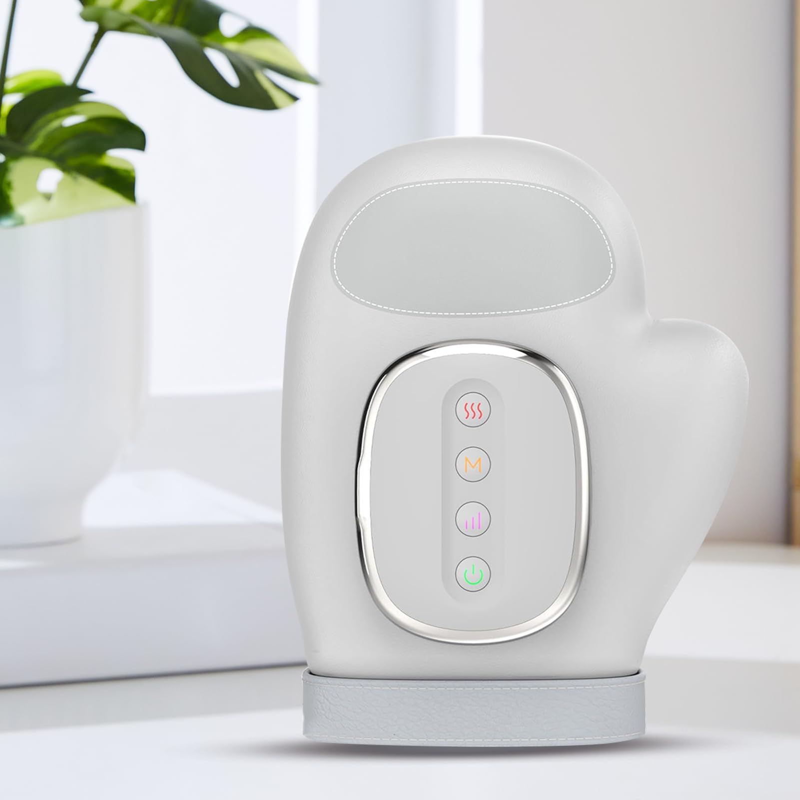 Masajeador de Manos - Guante de Compresión Portátil, Dispositivo de Masaje de Palma | Máquina de Masaje de Muñeca con Temporizador Automático, Masajeador de Muñeca Recargable con Cuidado de Calor y Fr