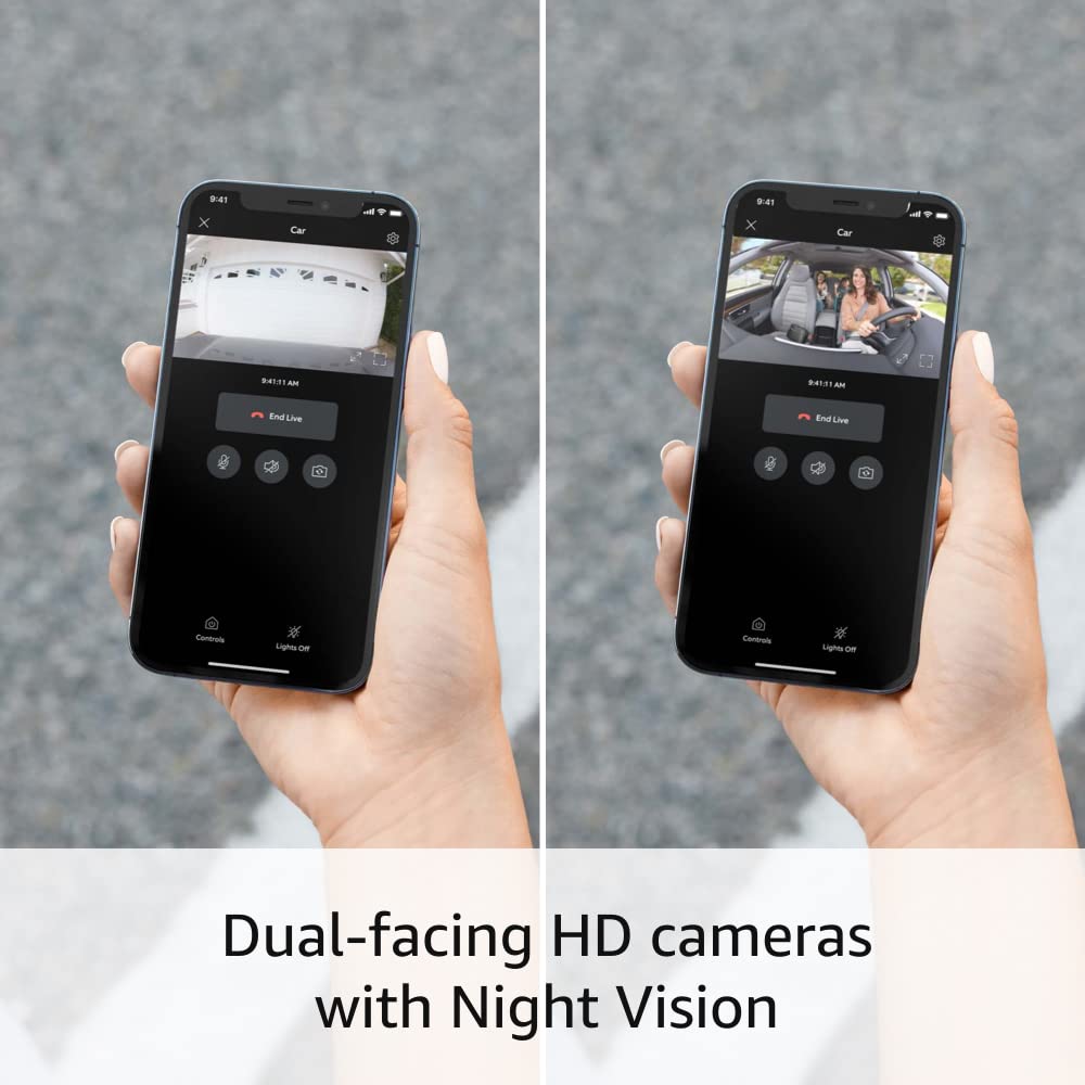 Ring Car Cam – Vehicle security cam with dual-facing HD cameras, Live View, Two-Way Talk, and disturbance detection
