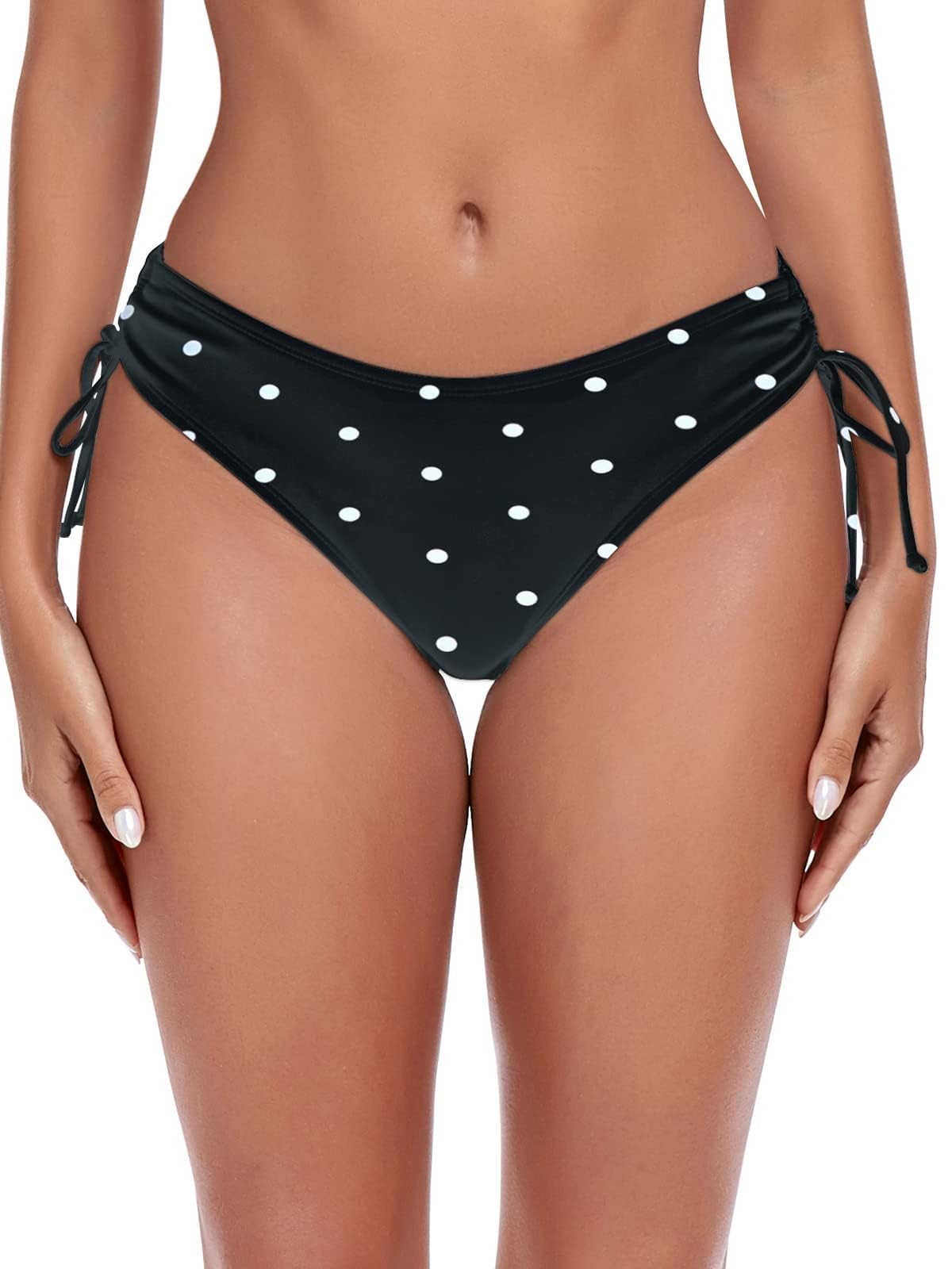 Ocean Blues Damen Bikinihose mit Bindebändern Bequeme Vollabdeckung Badehose