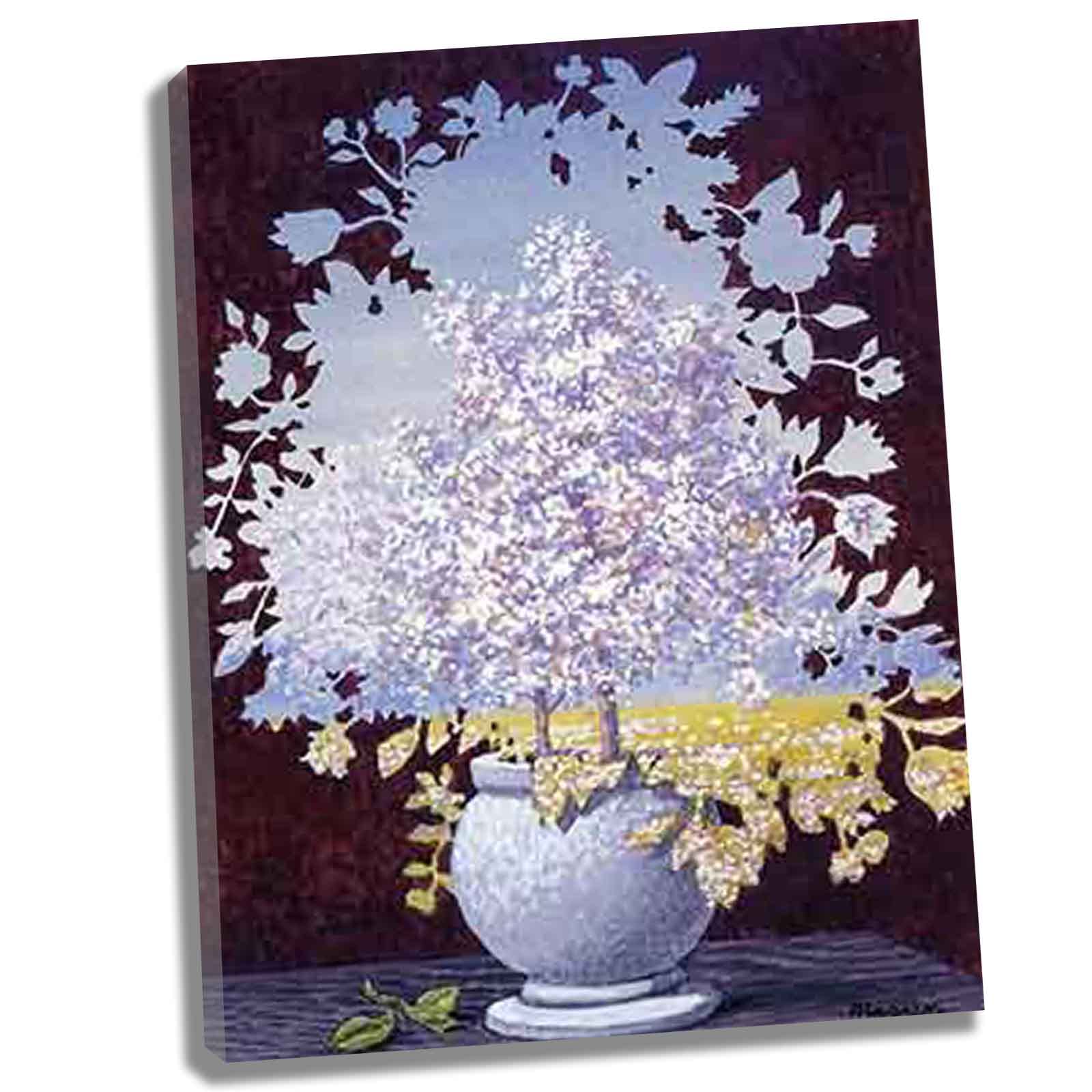 Canvas Painting Rene Magritte《The flash》Surrealism Posters and Prints for Living Room Home Decoration Canvas Wall Art for Bedroom Home Decor Ready to Hang（90x117cm）35x46inch,framed)