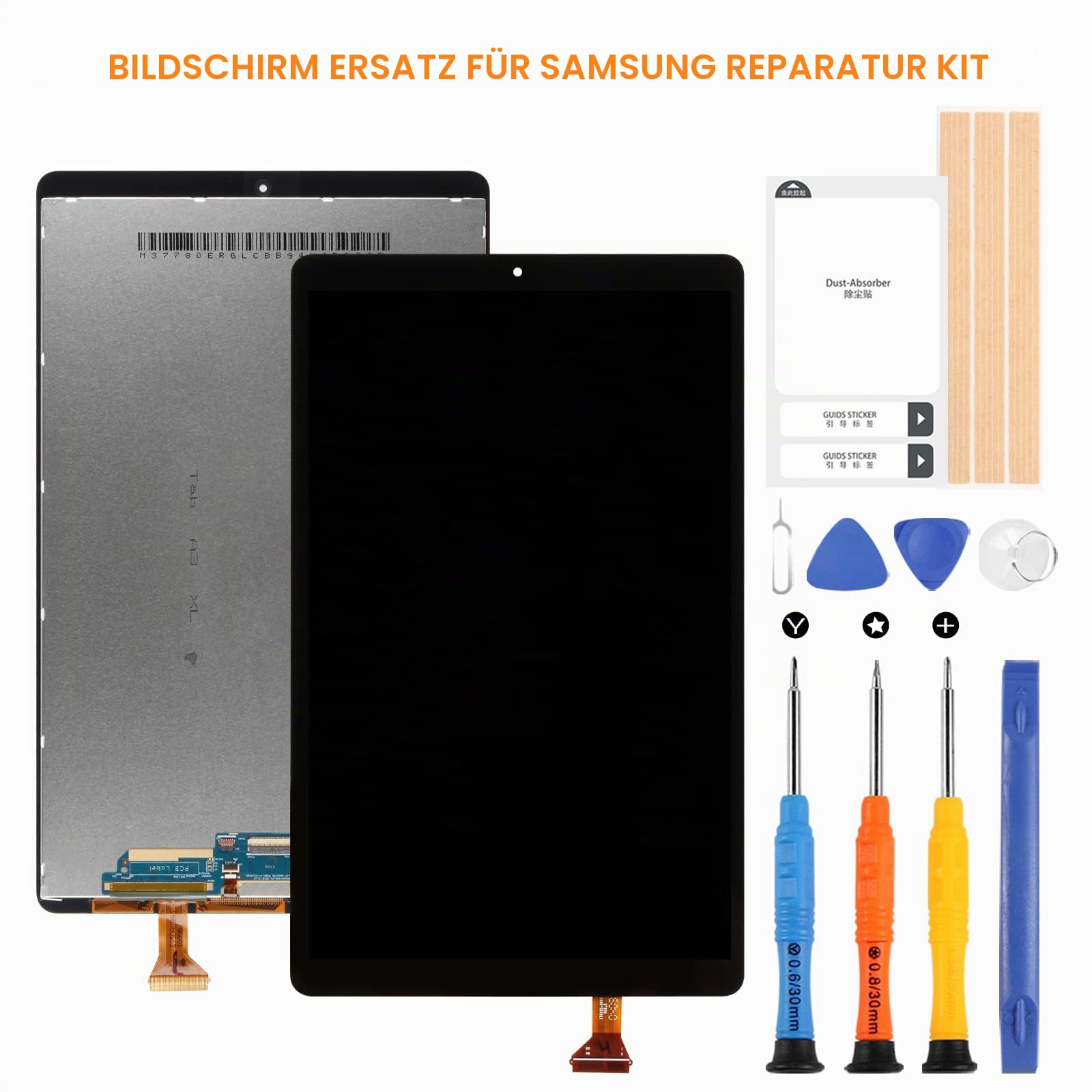 ARSSLY LCD Display für Samsung Galaxy Tab A 10,1 2019 SM-T510 SM-T515 Touchscreen Bildschirm für SM-T510 Touchscreen Digitazer Panel Glas Assembly Ersatz mit Reparatur Kit