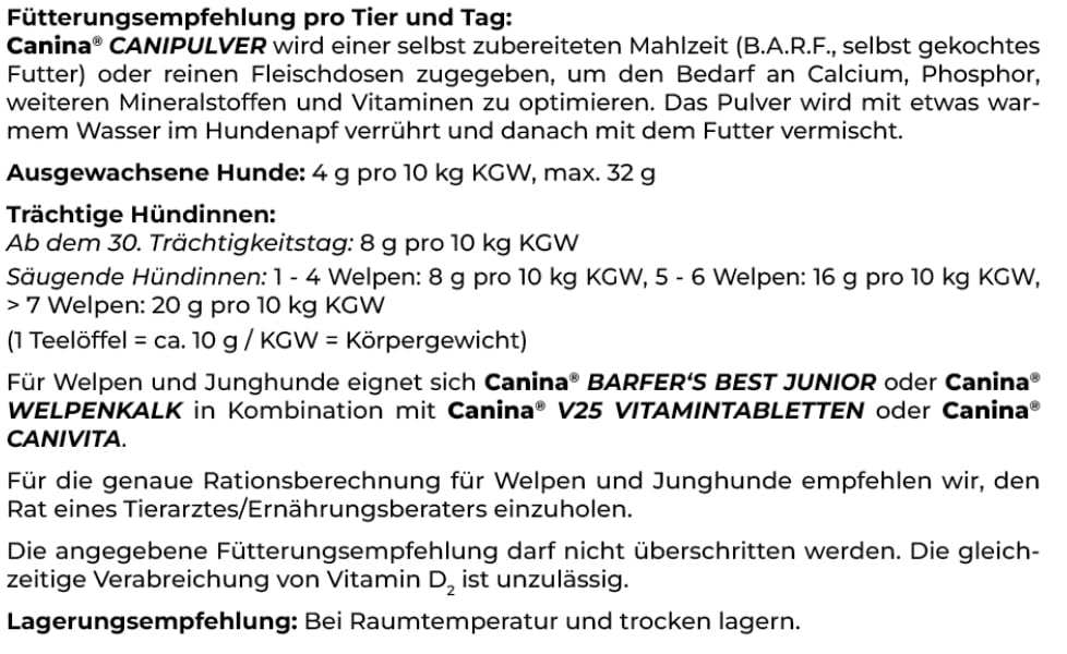 Canina Canipulver, 1 kg