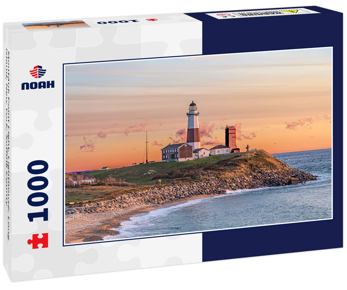 Noah Jigsaw Puzzle Montauk Point Light, Lighthouse, Long Island, New York, Suffolk County 1000 Pieces