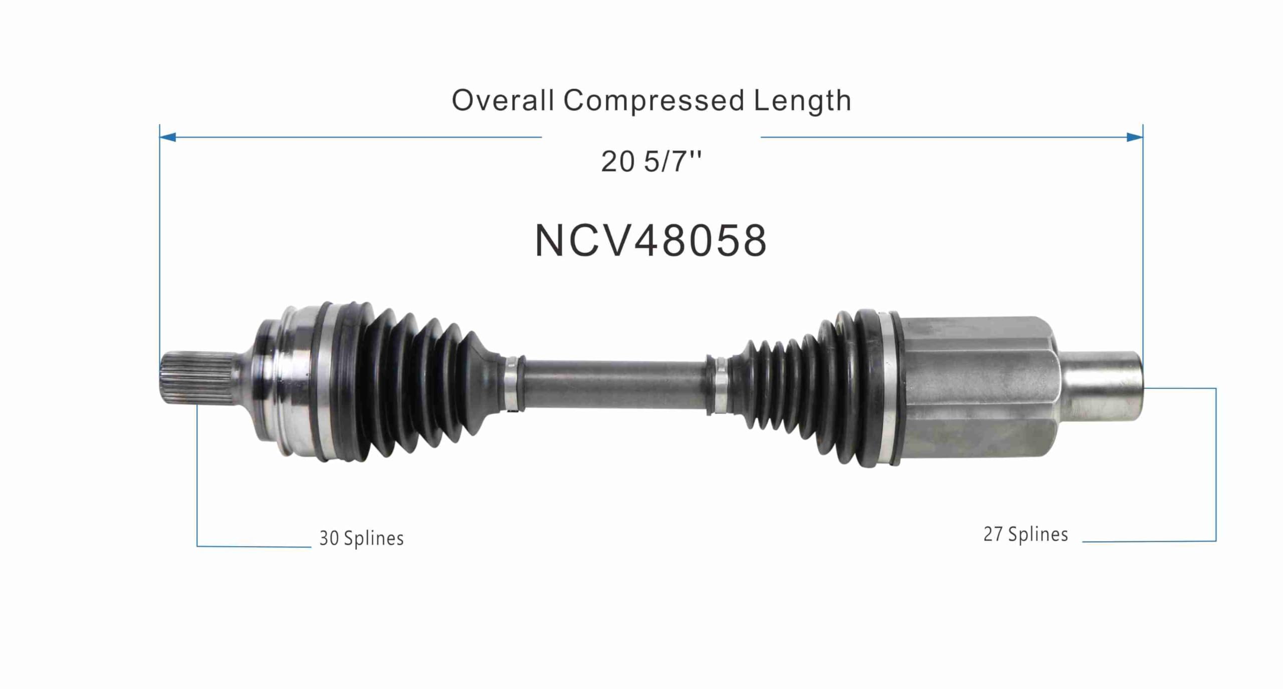 Amazon.com: GSP NCV48058 CV Axle Shaft Assembly - Compatible With