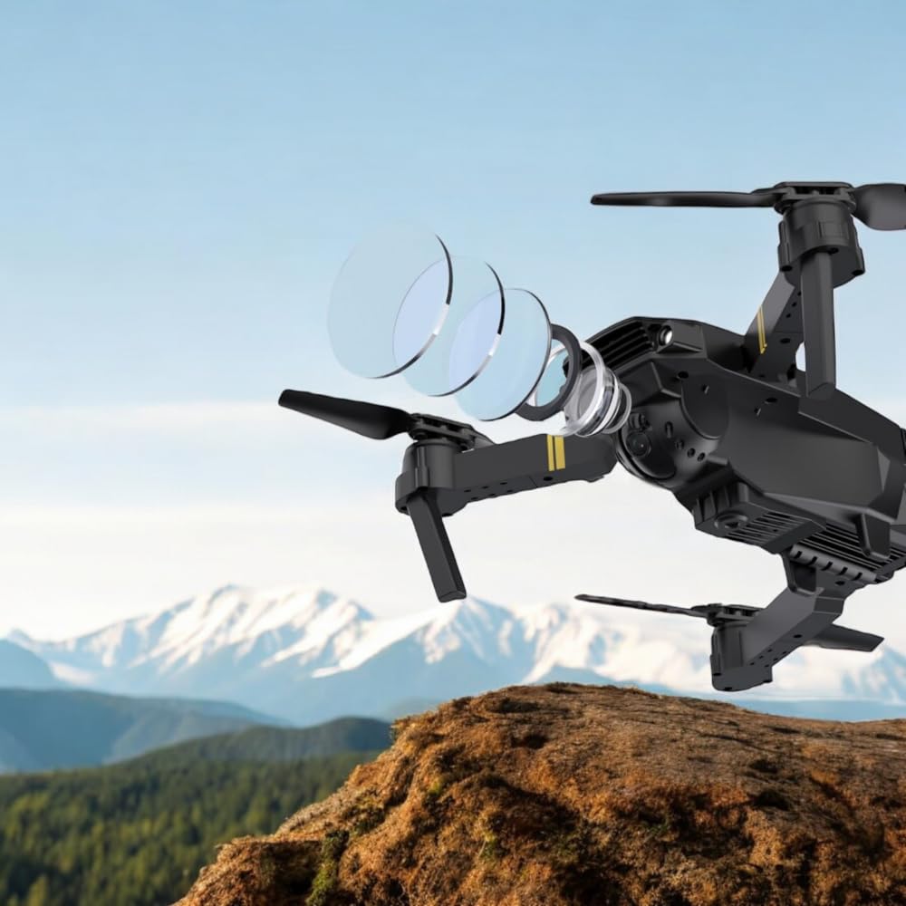 Mini Drone Pieghevole con Fotocamera 4K Ultra HD con Telecomando Wi-Fi