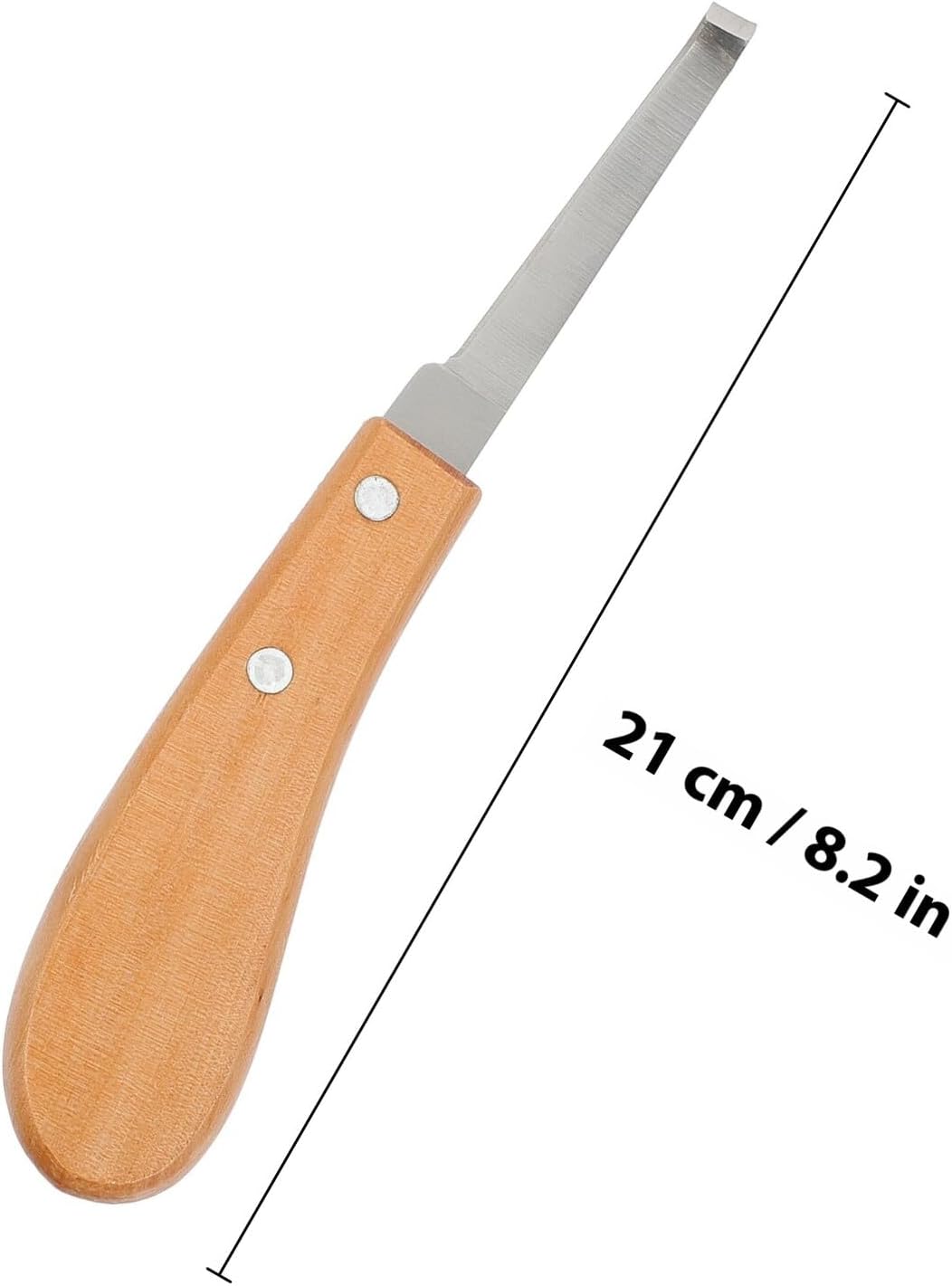 Right-Handed Stainless Steel Horseshoe Cutting Tool and Horse Hoof Trimmer with Handle for Cattle and Donkey Hoof Repair Farrier Supplies Random Color