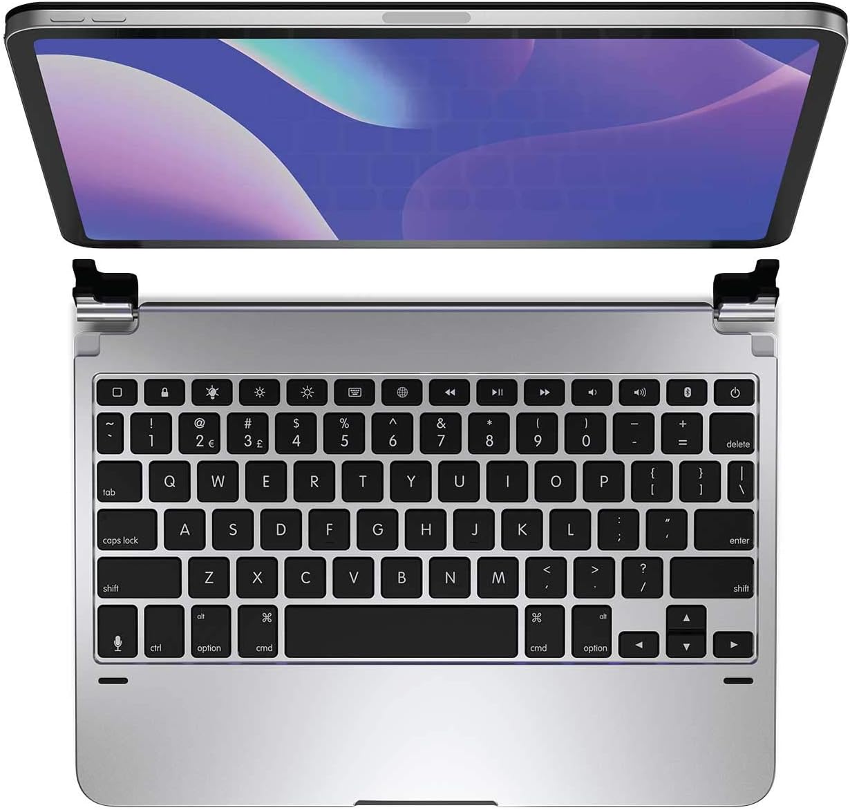 Brydge Bry4011 Aluminium Bluetooth Keyboard For Ipad Pro 11.0 Inch, English Keyboard Only - Silver