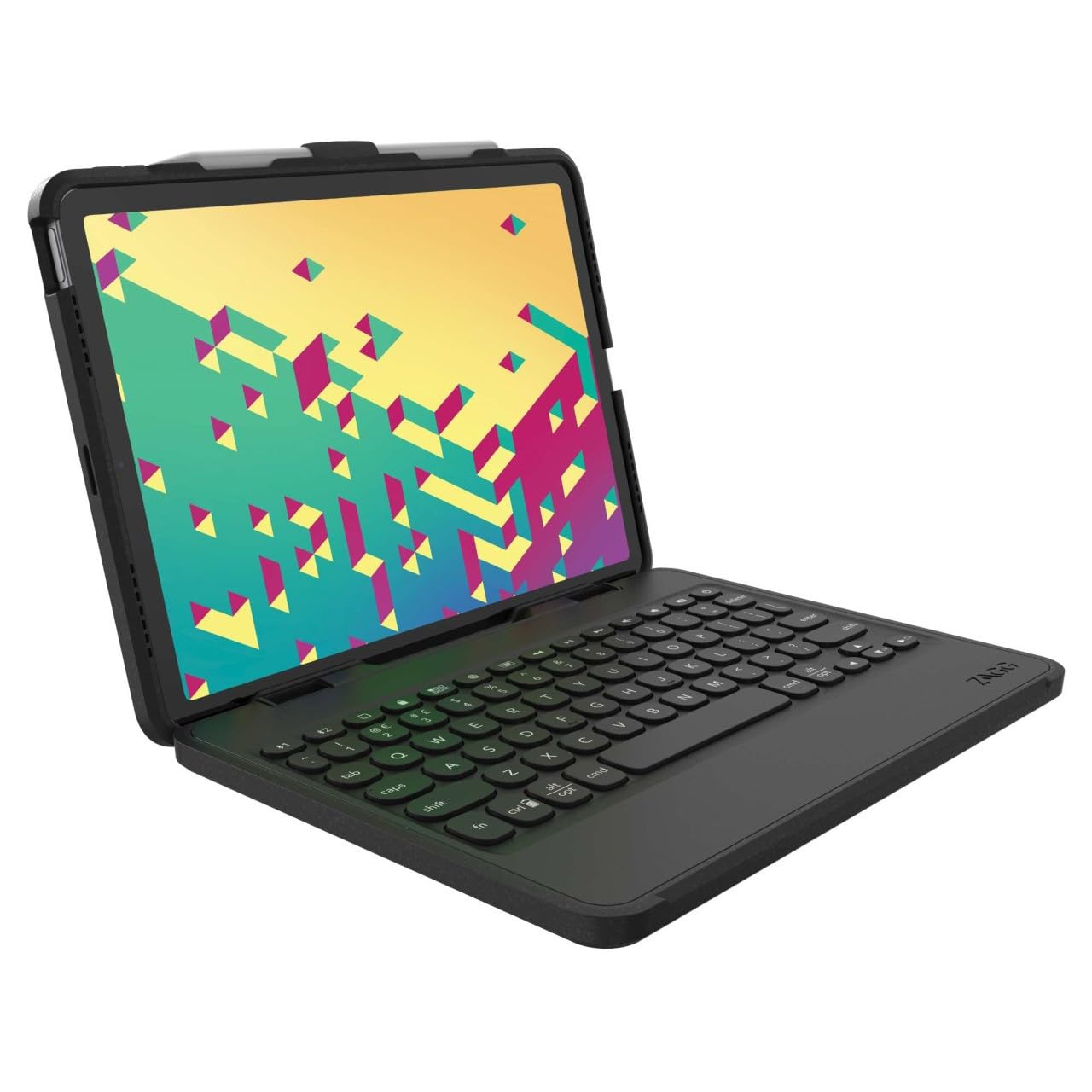 ZAGG Rugged Book Detachable Case and Magnetic-Hinged Keyboard for iPad Air 11" (M3)/ Air 11" (M2)/ iPad 10.9" (air 4th gen)/ 11" (1st & 2nd Gen), Bluetooth Pairing, Backlit Keyboard, Black
