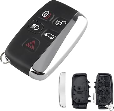 5 Button Car Key Fob Cover Replacement For Range Rover Sport Evoque Land Rover Discovery 4 Freelander Jaguar Remote Key Case Shell range rover key cover