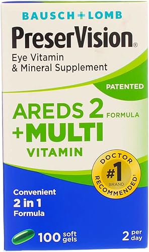 Miniatura 6 de Bausch & Lomb PreserVision - Vitamina mineral para ojos, 100 geles blandos (paquete de 2)