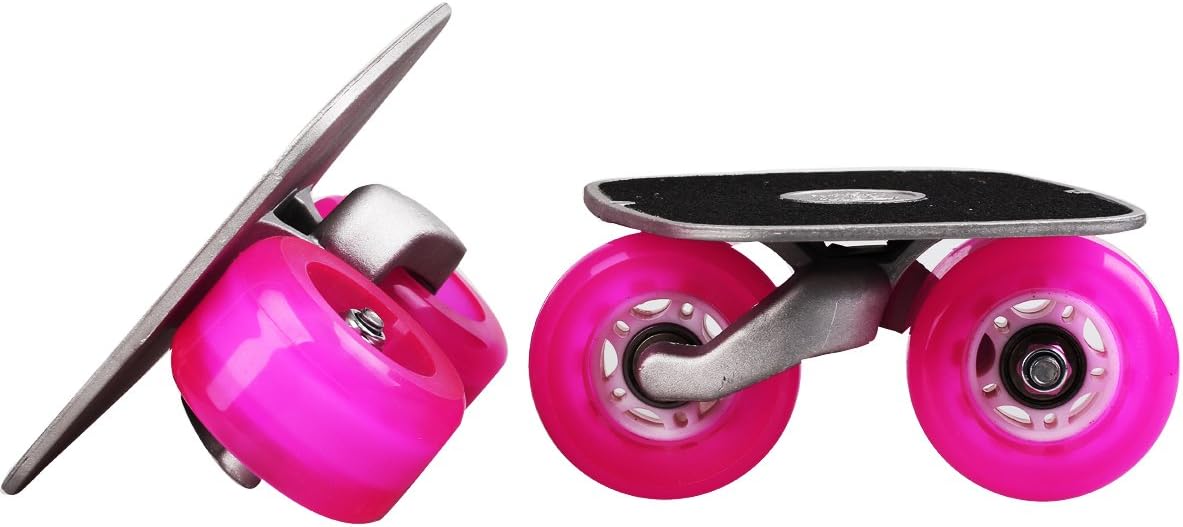 JINCAO Rosy Portable Roller Road Drift Skates Plate Anti-Slip Board Aluminum Truck with PU Wheels with ABEC-7 608 Bearings