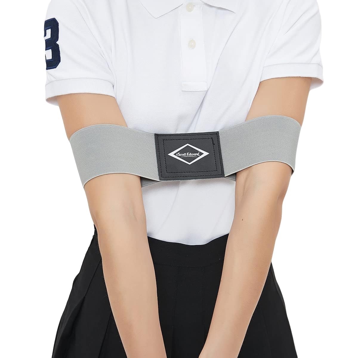Scott Edward Golf Swing Aids Pro Power Band Wrist Brace Smooth and Connect-Easy Correct Training Swing Gesture Alignment Practice Tool for Golf Beginners