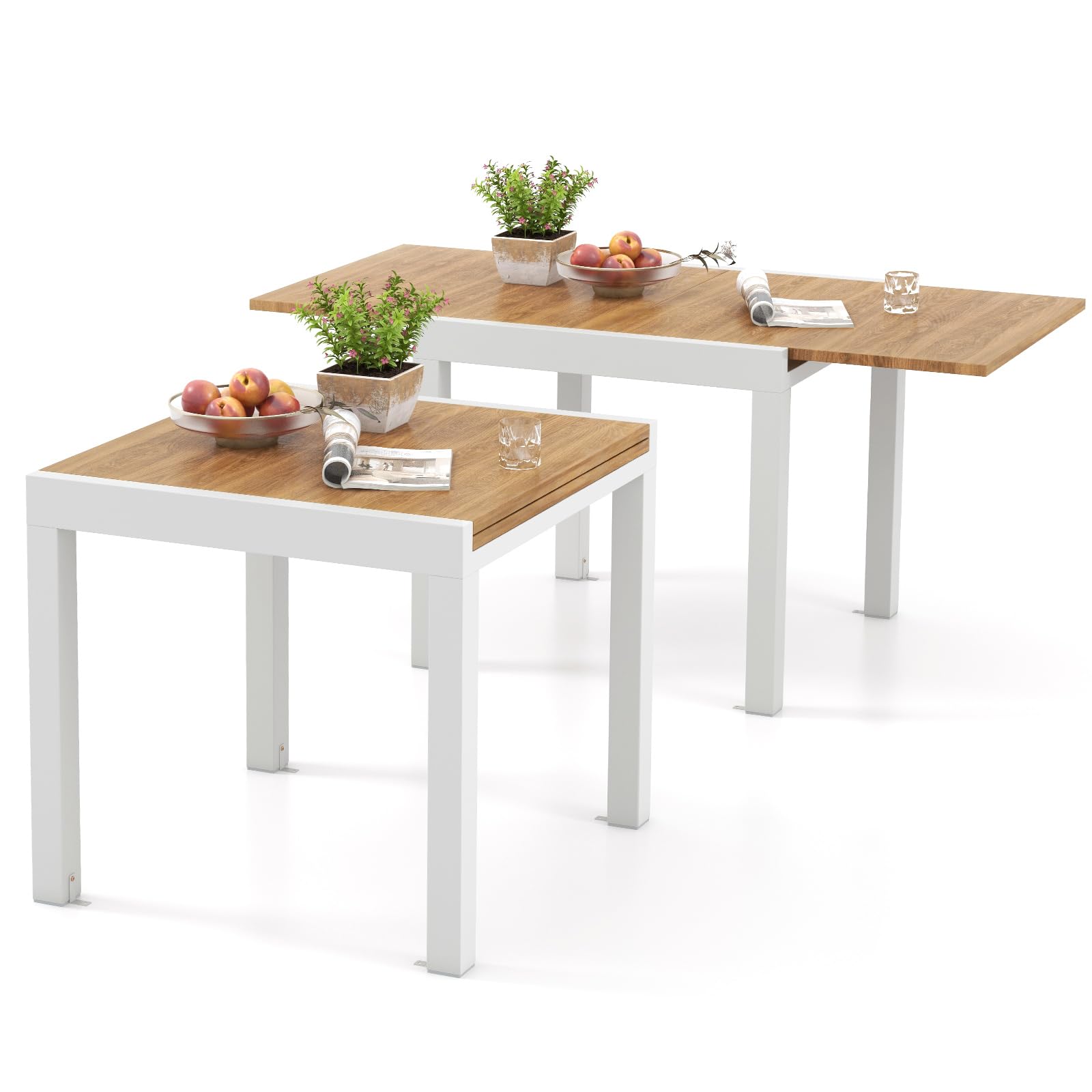 Table De Jardin Métal Blanc 140x80 Cm – Style Maison Campagne, Shabby Chic